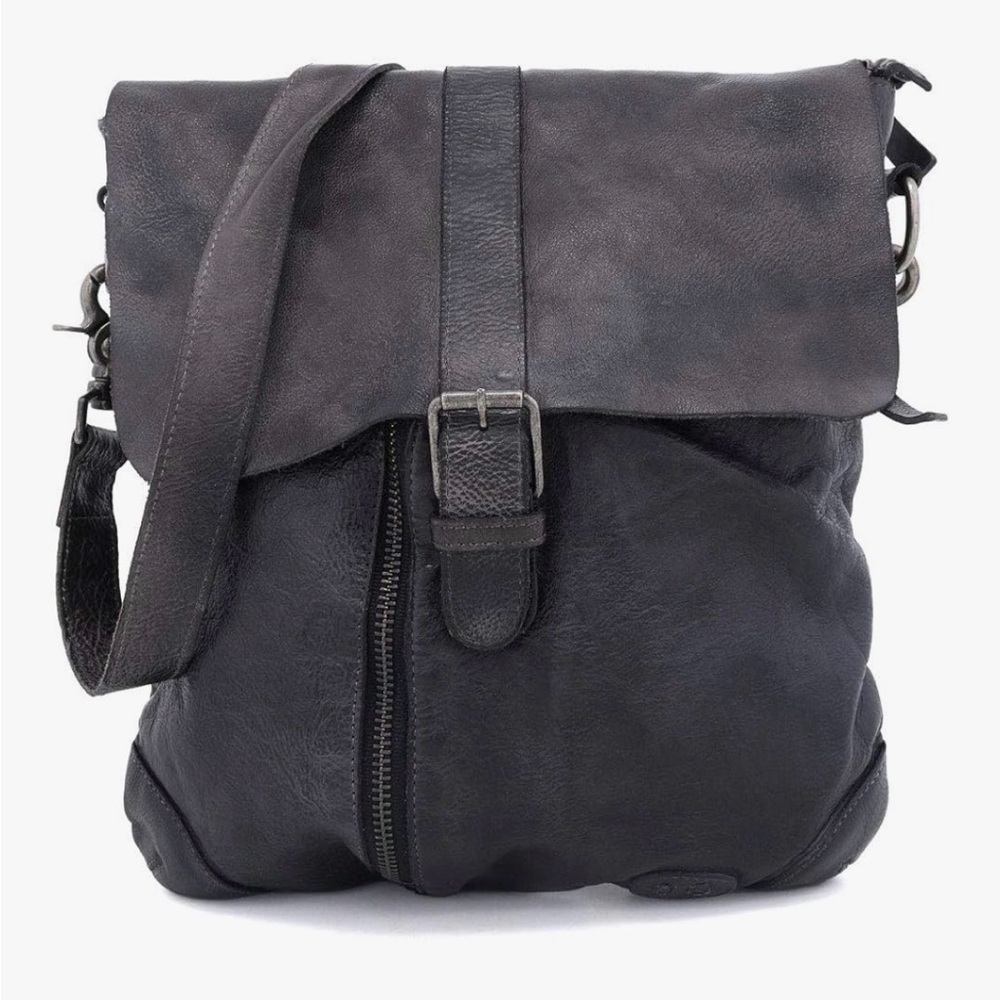 Classic Women's Black Leather Crossbody Bag